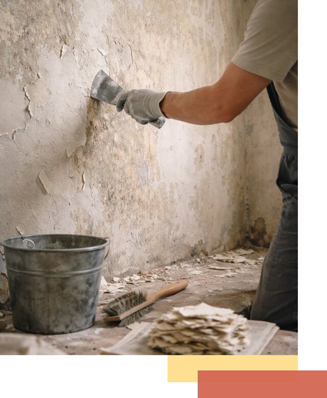 Удаление старой краски со стен в Сергиевом Посаде качественно и быстро