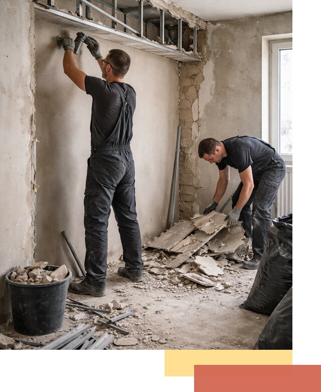 Демонтаж короба из гипсокартона в Сергиевом Посаде быстро и аккуратно