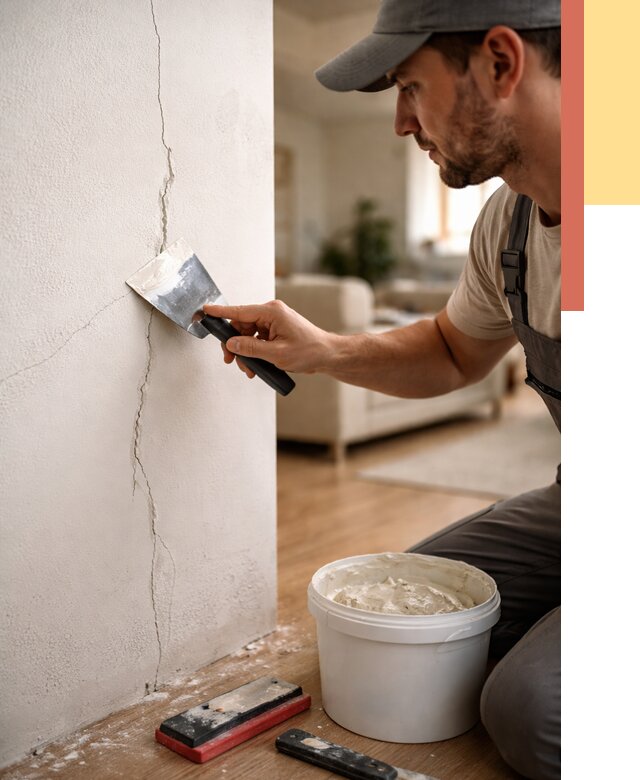 Заделка трещин и сколов в Сергиевом Посаде от 2507 руб. — быстро и недорого | ОТДЕЛОЧНИК-Сгп