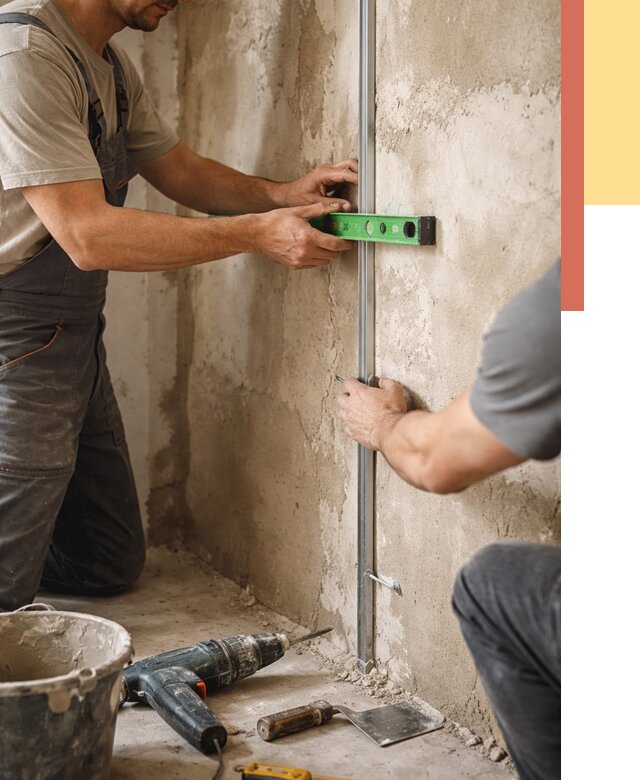 Установка штукатурных маяков в Сергиевом Посаде от 7164 руб. — быстро и недорого | ОТДЕЛОЧНИК-Сгп