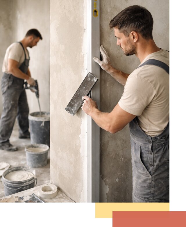 Выведение углов стен в Сергиевом Посаде: монтаж и оштукатуривание