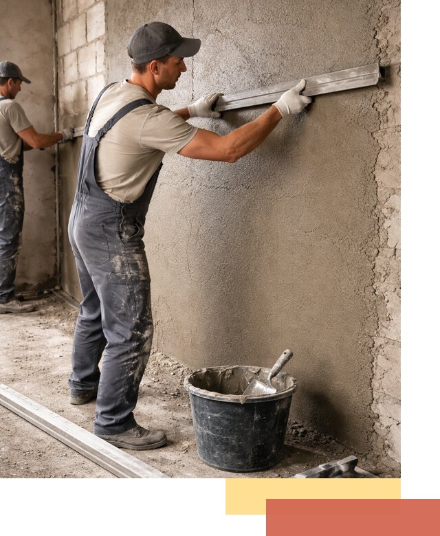 Штукатурка стен цементно-песчаная в Сергиевом Посаде профессионально