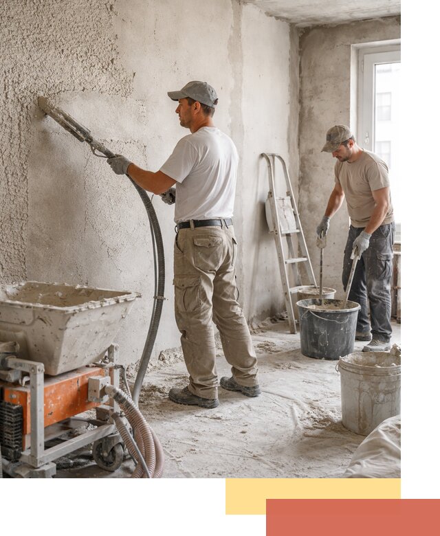 Машинная штукатурка стен в Сергиевом Посаде — быстро и качественно