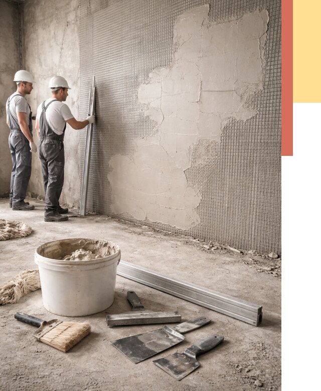 Штукатурка стен по сетке в Сергиевом Посаде от 5629 руб./м2 — быстро и недорого | ОТДЕЛОЧНИК-Сгп