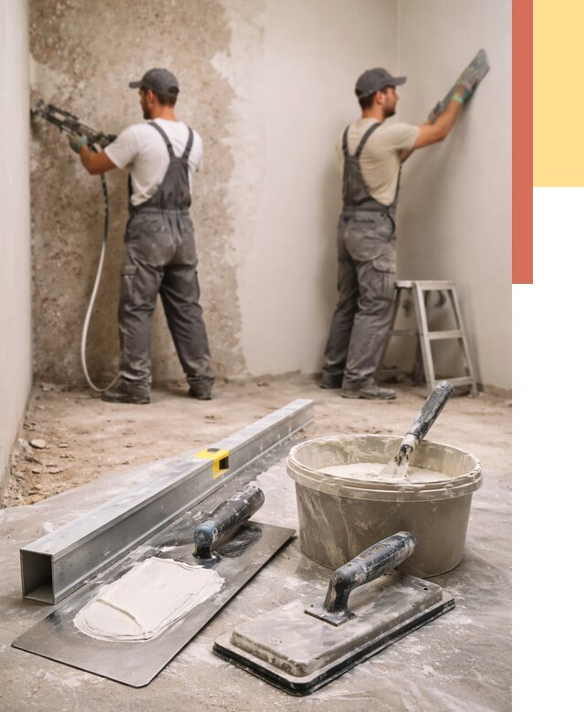 Штукатурка стен под обои в Сергиевом Посаде от 4605 руб./м2 — выравнивание под обои | ОТДЕЛОЧНИК-Сгп