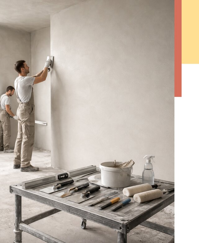 Штукатурка стен под покраску в Сергиевом Посаде от 4605 руб./м² — качественно и недорого | ОТДЕЛОЧНИК-Сгп