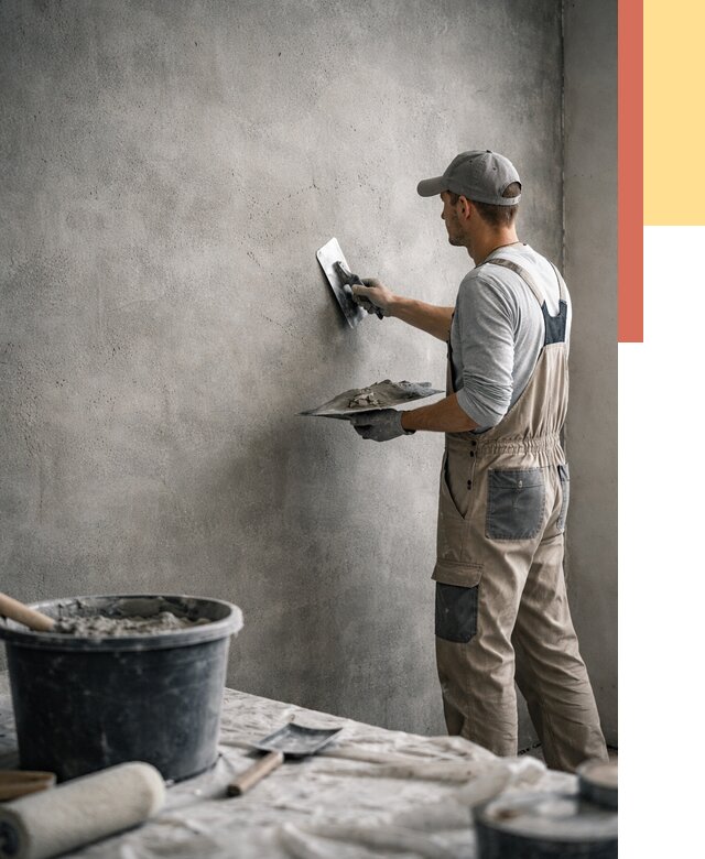 Декоративная штукатурка под бетон в Сергиевом Посаде от 2559 руб./м² — нанесение под ключ | ОТДЕЛОЧНИК-Сгп