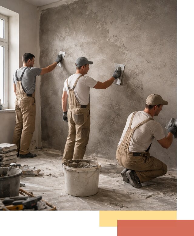 Декоративная штукатурка под бетон в Сергиевом Посаде для стен и потолков