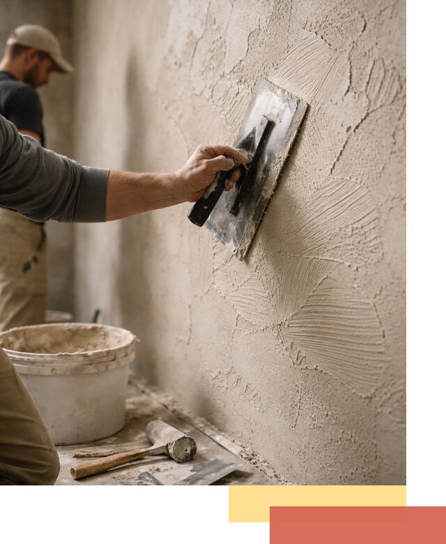 Фактурная штукатурка стен в Сергиевом Посаде — монтаж, отделка, реставрация