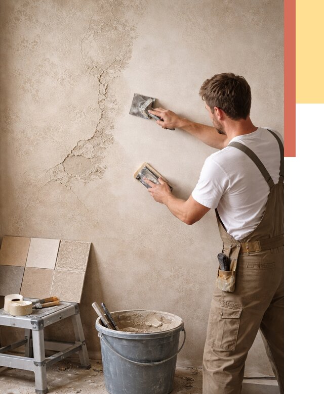 Ремонт декоративной штукатурки в Сергиевом Посаде от 4605 руб. под ключ | ОТДЕЛОЧНИК-Сгп