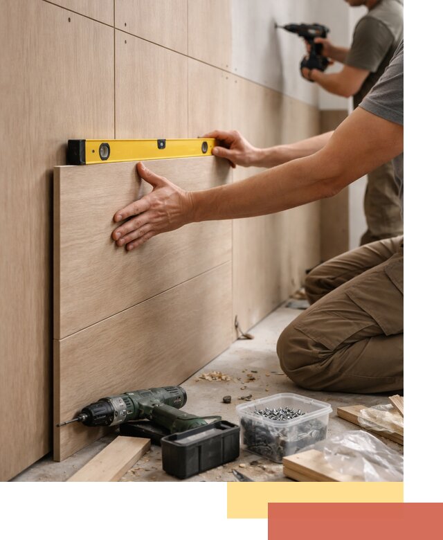 Профессиональный монтаж МДФ панелей на стены в Сергиевом Посаде