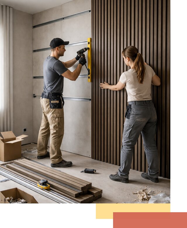 Монтаж реечных панелей на стены в Сергиевом Посаде