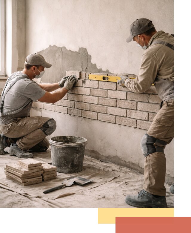 Монтаж декоративного кирпича профессионально в Сергиевом Посаде