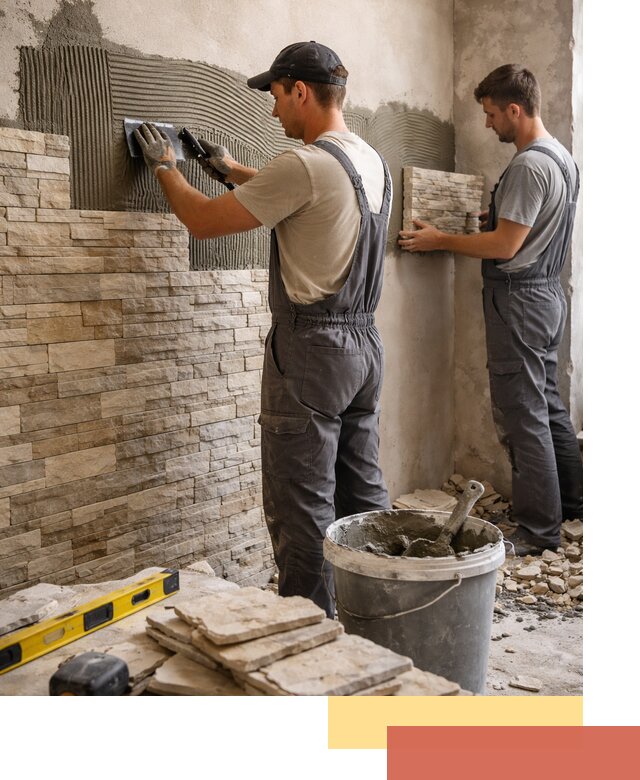 Монтаж искусственного камня в Сергиевом Посаде — облицовка стен и фасадов