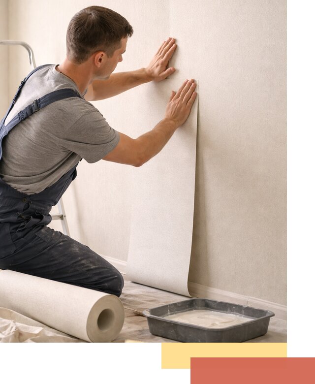 Поклейка флизелиновых обоев в Сергиевом Посаде качественно и быстро