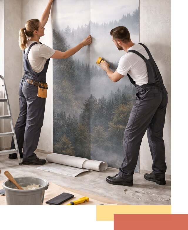 Поклейка фотообоев профессионально в Сергиевом Посаде под ключ