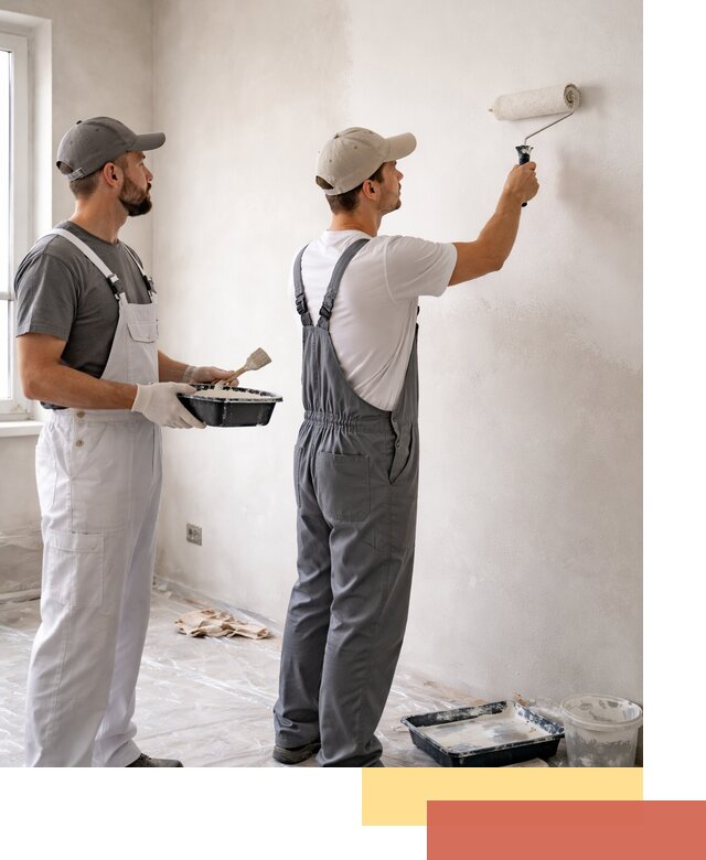 Покраска стен водоэмульсионной краской в Сергиевом Посаде