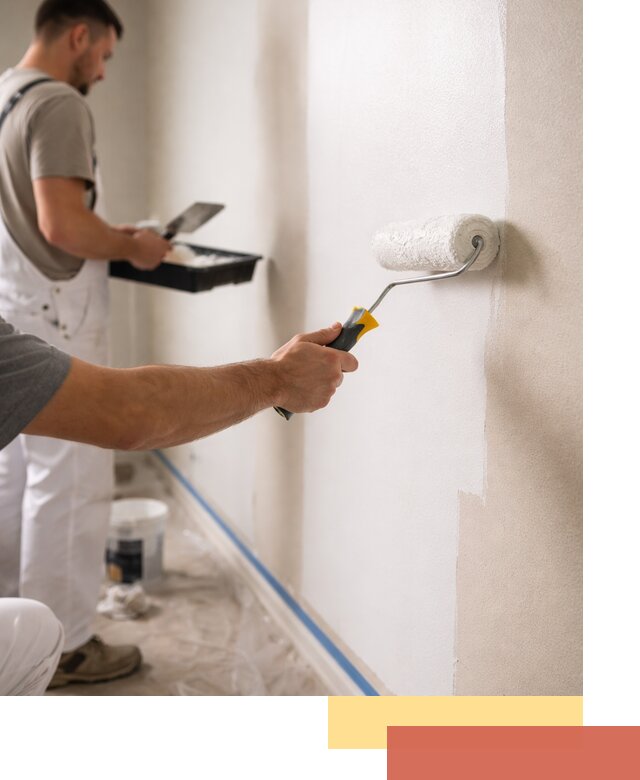 Покраска стен акриловой краской профессионально в Сергиевом Посаде