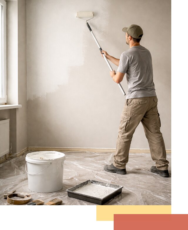 Покраска стен латексной краской в Сергиевом Посаде качественно и быстро