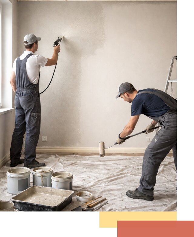 Покраска стен моющейся краской и защита поверхностей в Сергиевом Посаде