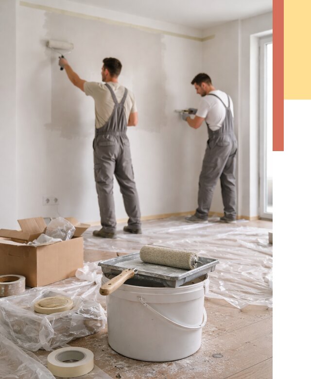 Покраска стен в квартире в Сергиевом Посаде от 2559 руб/м2 — быстро и недорого | ОТДЕЛОЧНИК-Сгп