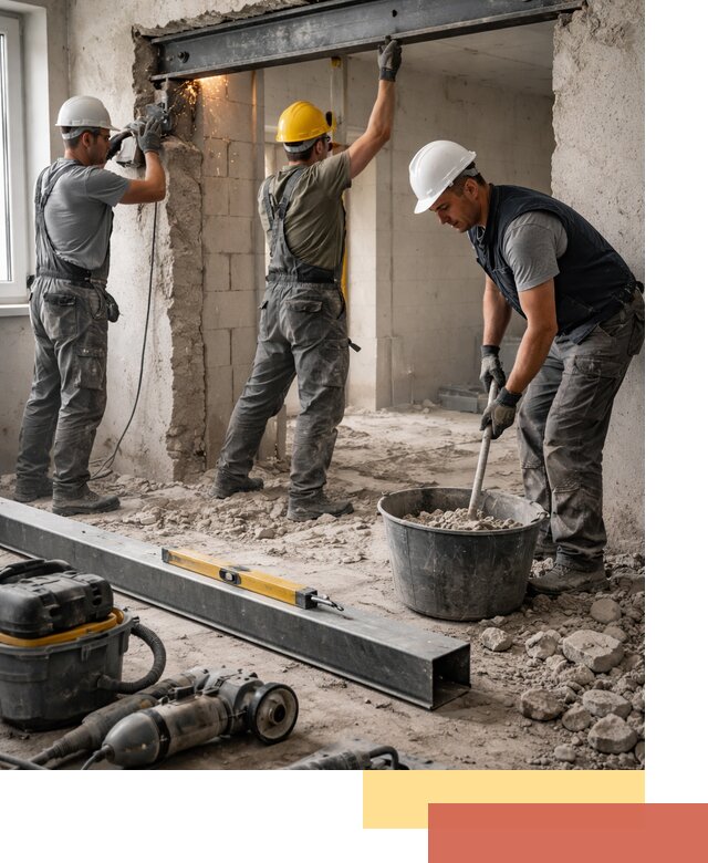 Создание проемов в стенах и несущих конструкциях в Сергиевом Посаде