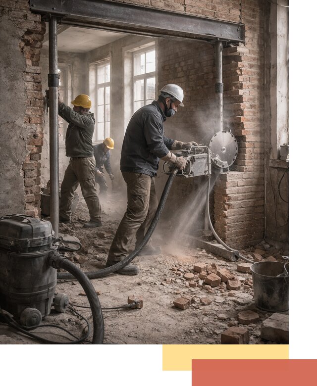 Прорезка проема в стене под дверной или оконный проем в Сергиевом Посаде