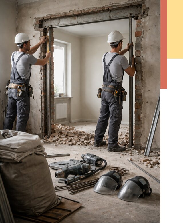 Расширение дверного проема в Сергиевом Посаде от 12793 руб. под ключ | ОТДЕЛОЧНИК-Сгп