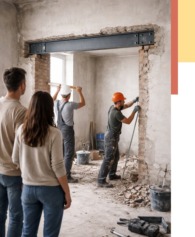 Усиление проема в стене в Сергиевом Посаде от 9722 руб. — усиление дверного проема металлоконструкцией | ОТДЕЛОЧНИК-Сгп