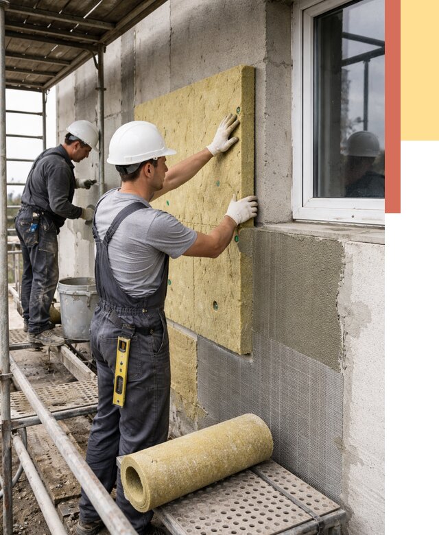 Утепление стен в Сергиевом Посаде от 4401 руб. под ключ — быстро и недорого | ОТДЕЛОЧНИК-Сгп