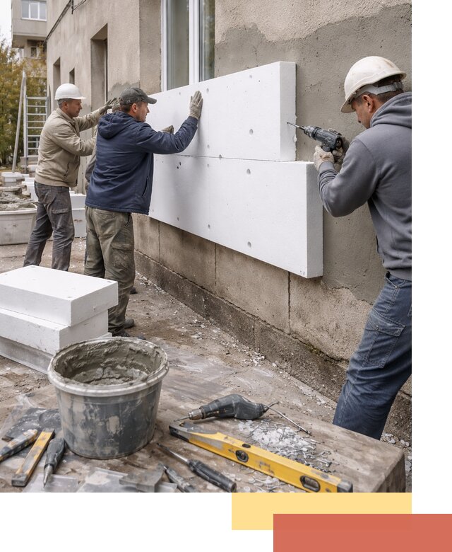 Утепление наружных стен пенопластом в Сергиевом Посаде