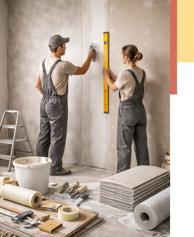 Отделка стен в Сергиевом Посаде от 1535 руб/м² — недорого, быстро, под ключ | ОТДЕЛОЧНИК-Сгп