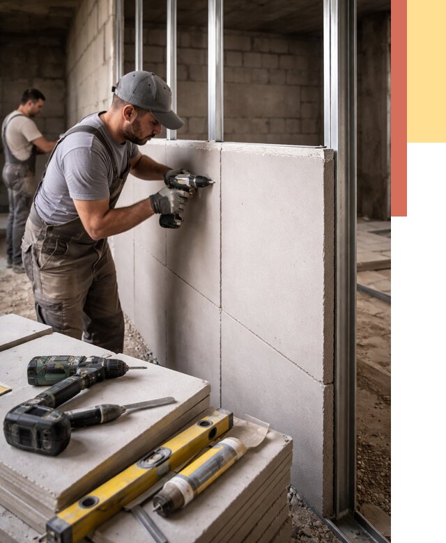 Кладка влагостойких перегородок ПГП в Сергиевом Посаде от 1228 руб. под ключ | ОТДЕЛОЧНИК-Сгп