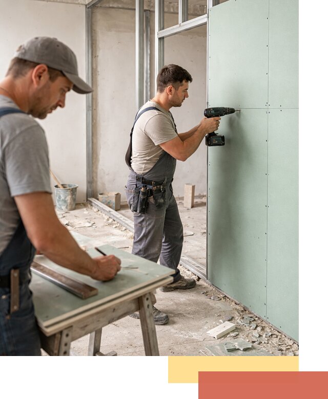 Перегородки из влагостойкого гипсокартона под ключ в Сергиевом Посаде