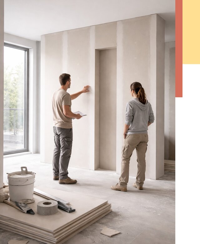 Зонирующая перегородка из гипсокартона в Сергиевом Посаде от 2866 руб. под ключ | ОТДЕЛОЧНИК-Сгп