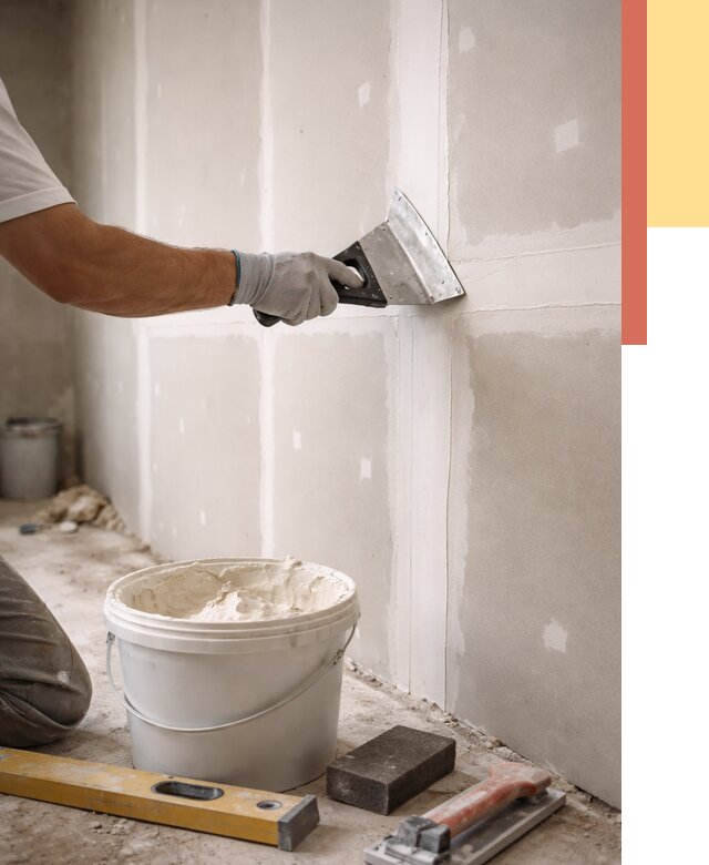 Шпаклевка перегородок из гипсокартона в Сергиевом Посаде от 2559 руб. — услуги ОТДЕЛОЧНИК-Сгп