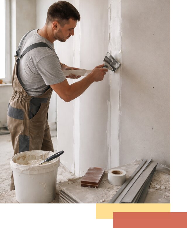 Шпаклевка перегородок из гипсокартона в Сергиевом Посаде качественно и быстро