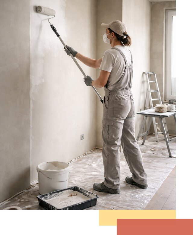 Покраска перегородок из гипсокартона в Сергиевом Посаде качественно и недорого