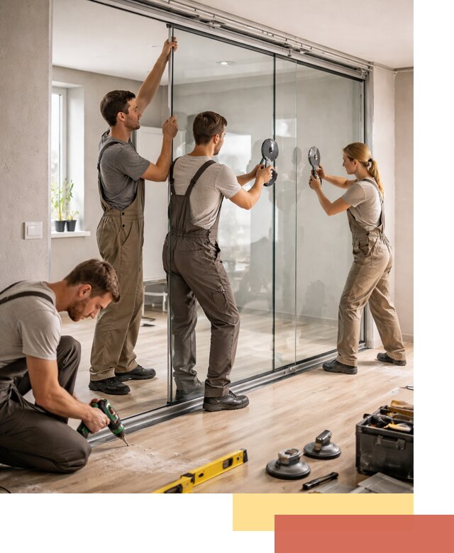 Изготовление стеклянных перегородок на заказ в Сергиевом Посаде