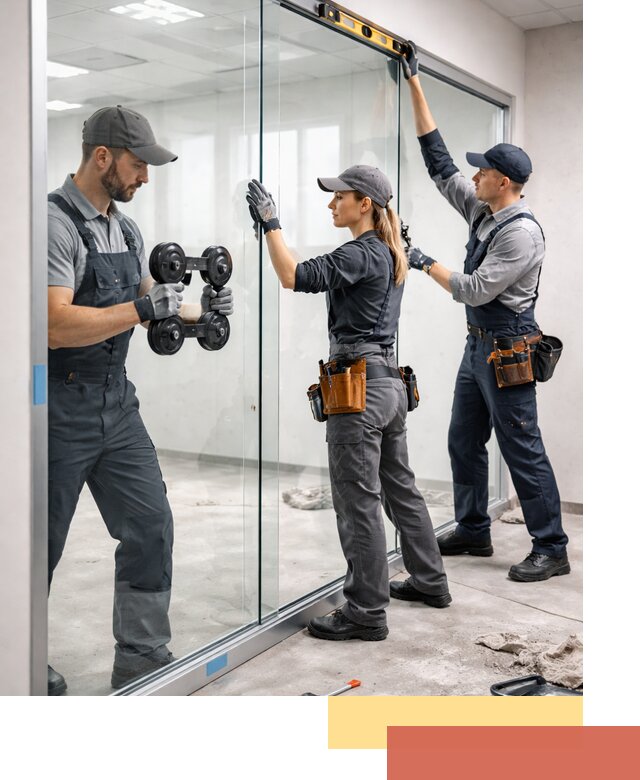 Профессиональный монтаж стеклянных перегородок в Сергиевом Посаде