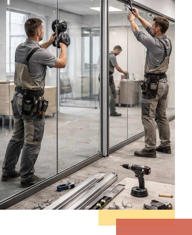 Стеклянные офисные перегородки под ключ в Сергиевом Посаде