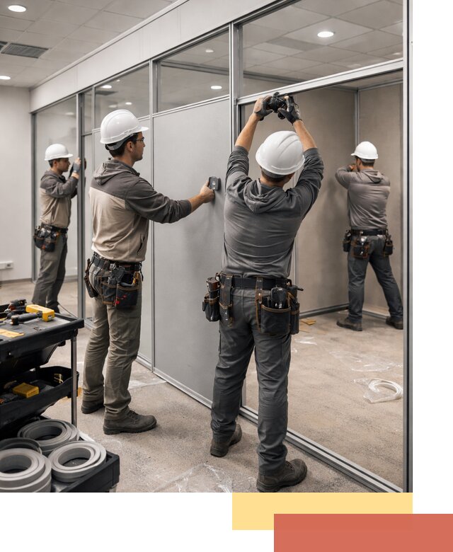 Мобильные офисные перегородки под ключ в Сергиевом Посаде