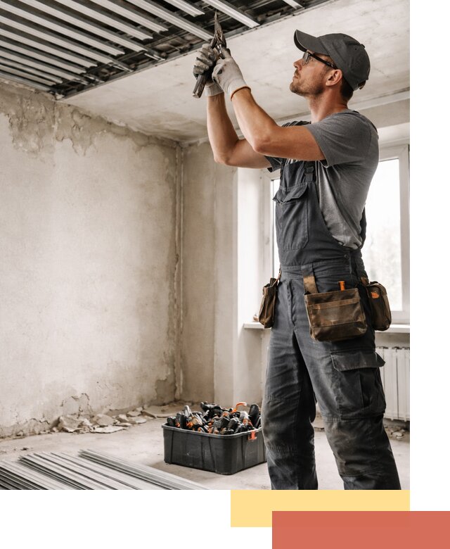 Демонтаж реечного потолка в Сергиевом Посаде быстро и аккуратно