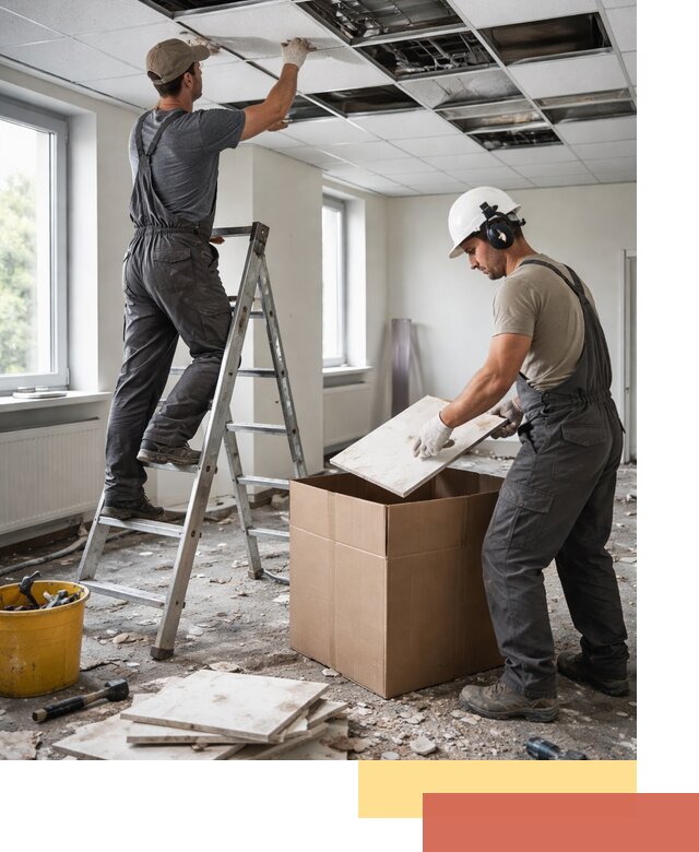 Демонтаж потолочной плитки в Сергиевом Посаде быстро и аккуратно