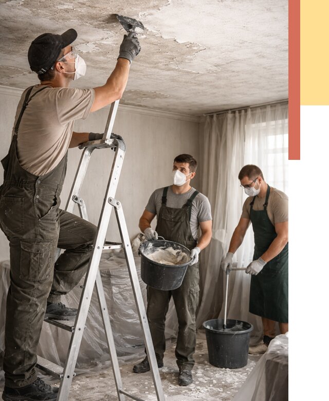 Удаление побелки с потолка в Сергиевом Посаде от 2559 руб. быстро и недорого | ОТДЕЛОЧНИК-Сгп