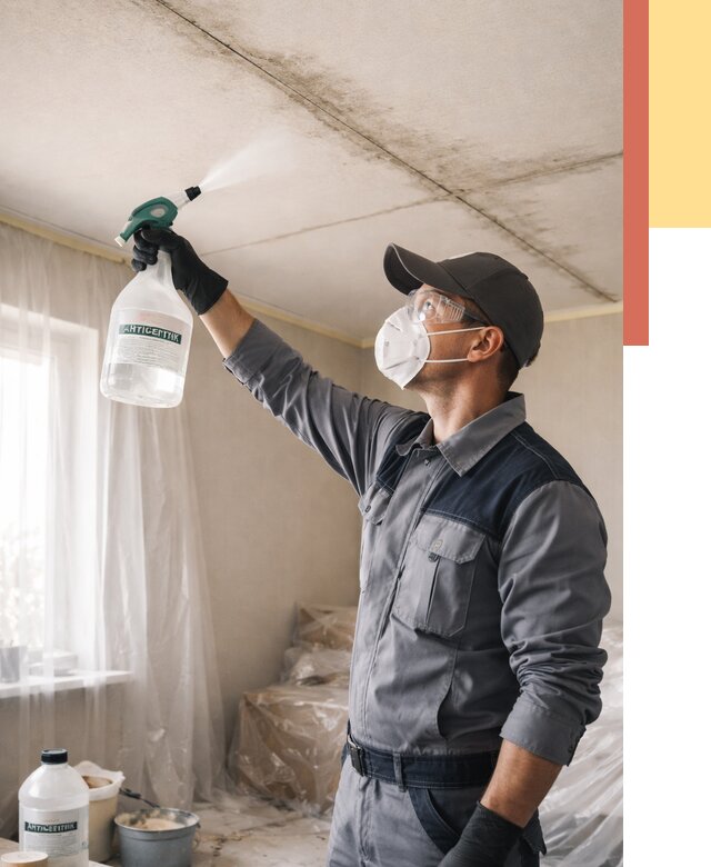 Антисептическая обработка потолка в Сергиевом Посаде от 2559 руб. | ОТДЕЛОЧНИК-Сгп