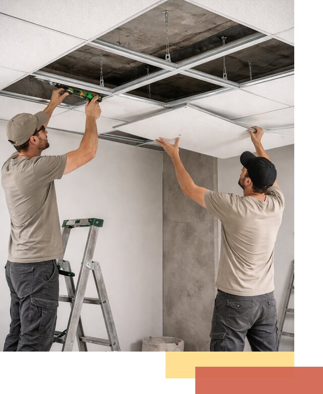 Монтаж потолка Армстронг под ключ в Сергиевом Посаде
