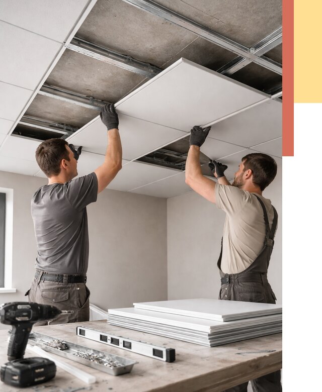 Монтаж кассетного потолка в Сергиевом Посаде от 4605 руб/м2 — установка и сборка | ОТДЕЛОЧНИК-Сгп