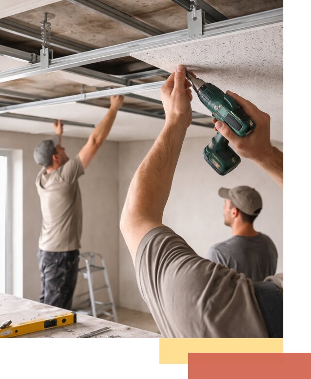 Монтаж акустического потолка в Сергиевом Посаде под ключ