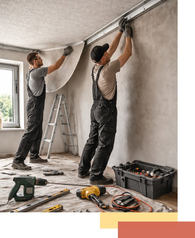 Монтаж фактурного натяжного потолка в Сергиевом Посаде качественно и быстро